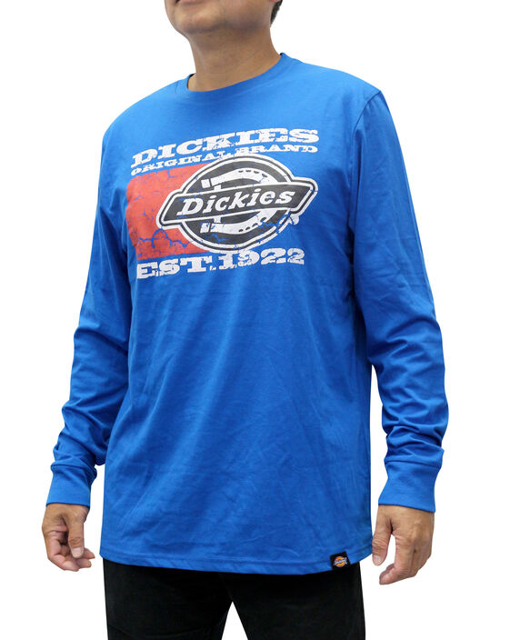 T-shirt à manches longues imprimés - Bleu royal (RB)