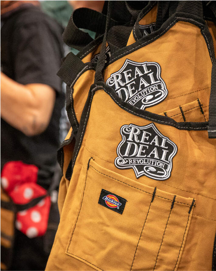 Real Deal Revolution Patch on Dickies Apron