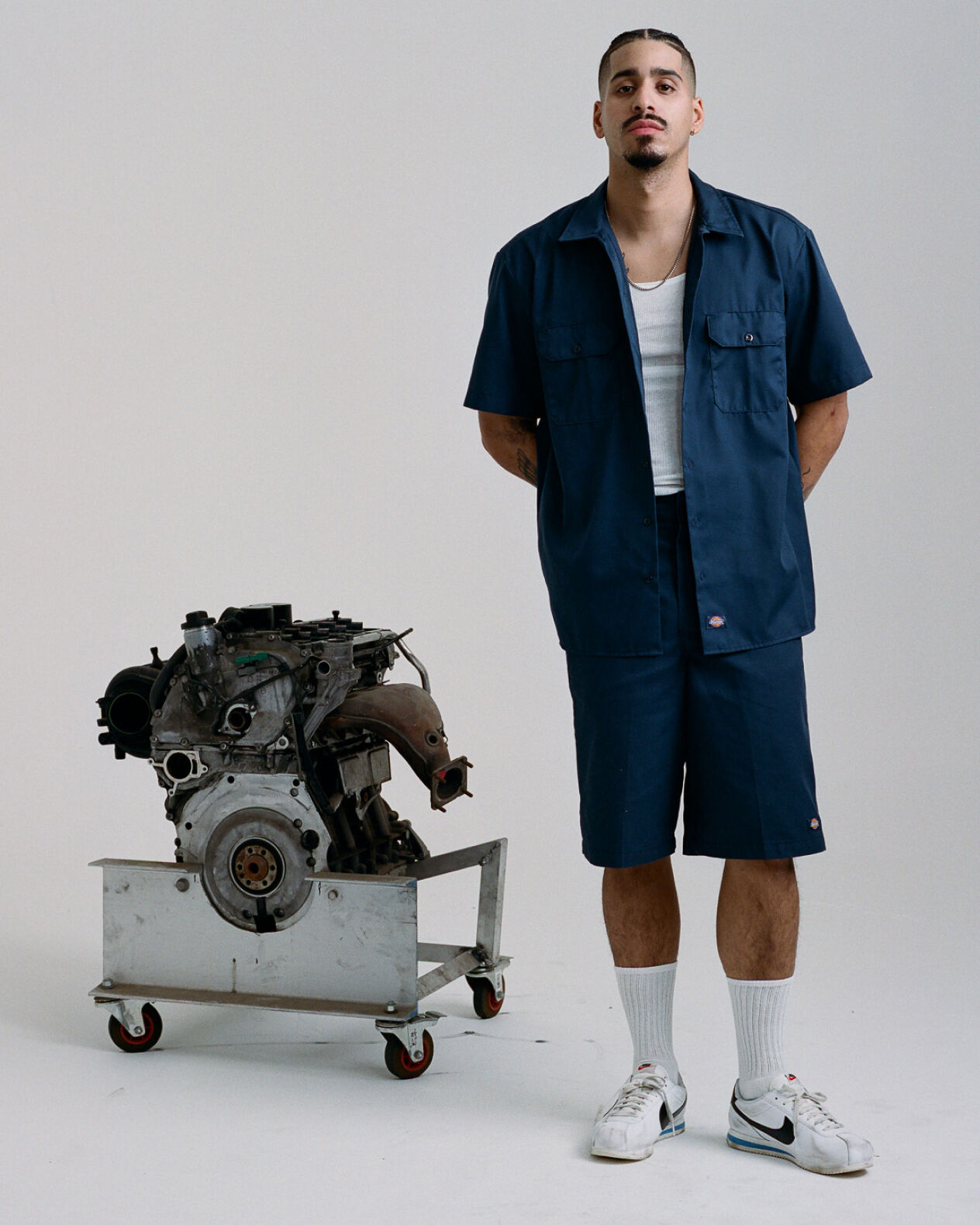 Black dickies cargo shorts shop