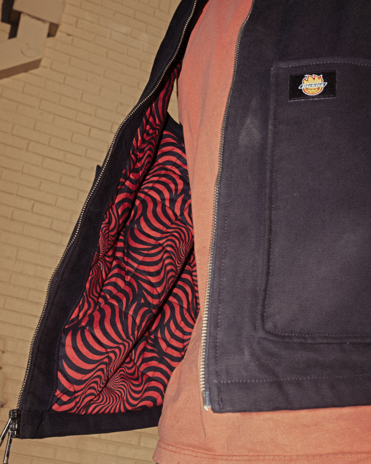 DICKIES SPITFIRE VEST スピットファイヤー ベスト ダック Dickies X Spitfire Vest - Black - Dickies Canada
