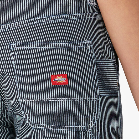 Women&rsquo;s Hickory Stripe Carpenter Shorts, 11&quot; - Rinsed Hickory Stripe &#40;RHS&#41;