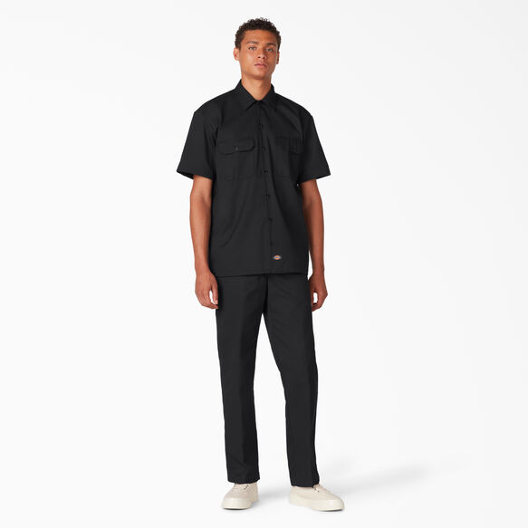 Short Sleeve Work Shirt - Black &#40;BK&#41;