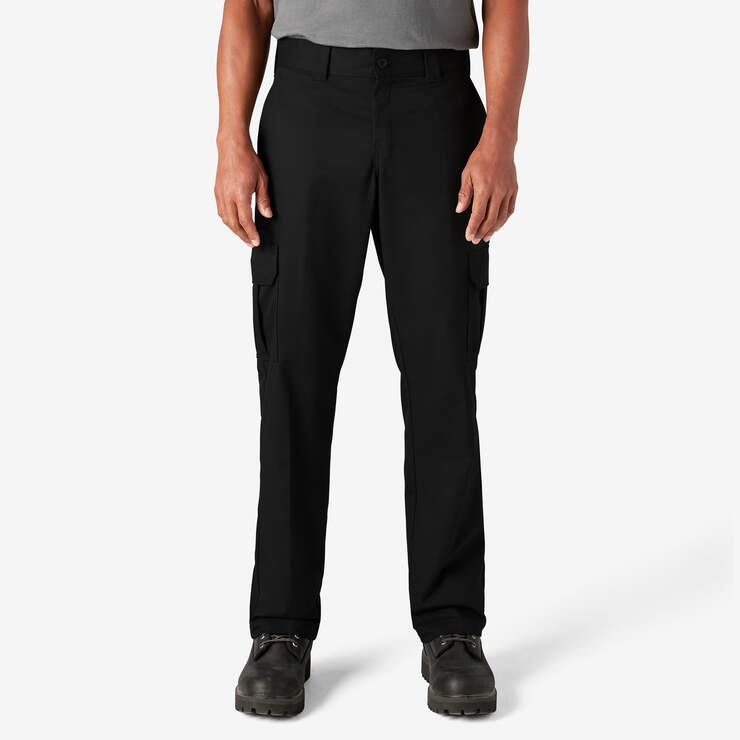 Pantalon cargo de coupe standard en tissu FLEX - Black (BK) numéro de l’image 1