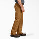 Pantalon menuisier d&eacute;contract&eacute; en coutil &agrave; jambe droite - Brown Duck &#40;RBD&#41;