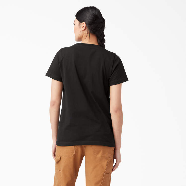 T-shirt épais à manches courtes pour femmes - Black (BK) numéro de l’image 2