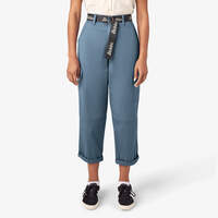 Women's Relaxed Fit Cropped Cargo Pants - Coronet Blue (CNU)