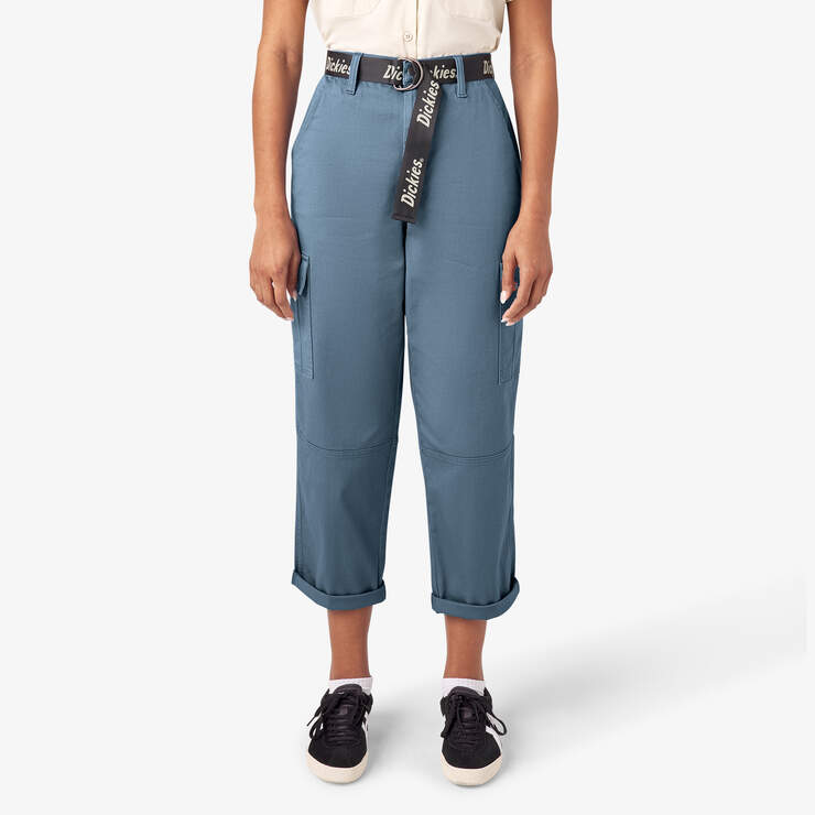 Pantalon cargo court de coupe décontractée pour femmes - Coronet Blue (CNU) numéro de l’image 1