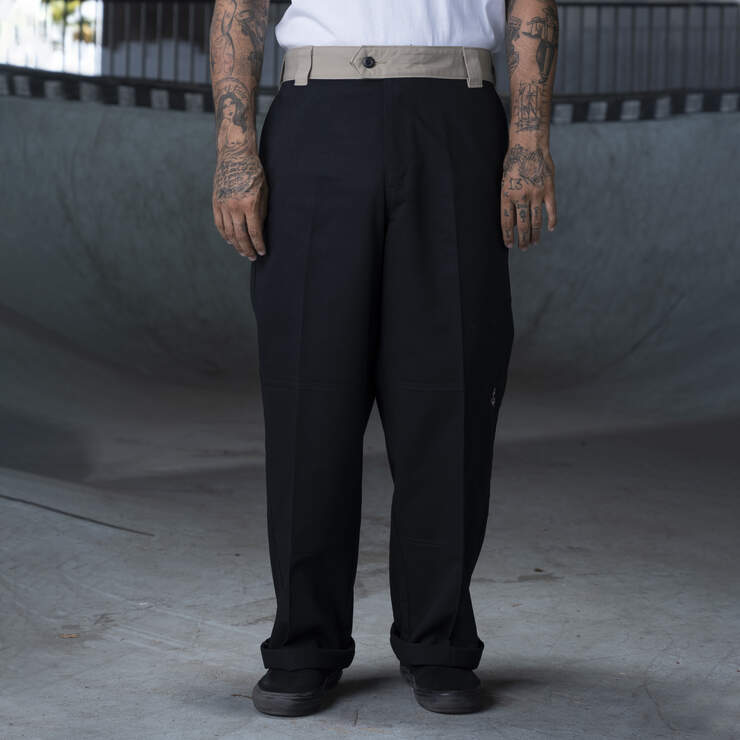 Pantalon à genoux renforcés de coupe ample Ronnie Sandoval - Black/Desert Sand Color Block (BDC) numéro de l’image 1