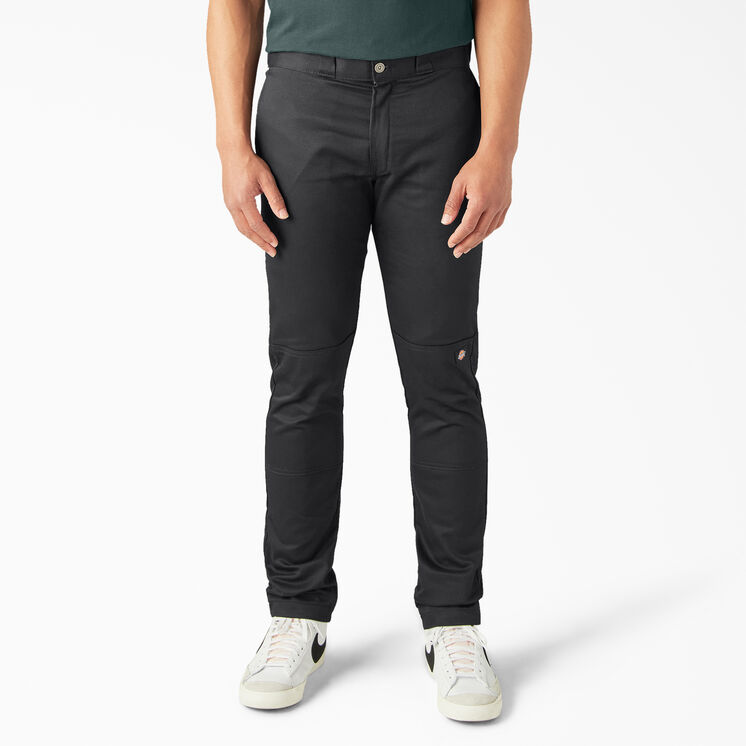 Pantalon de travail de coupe &eacute;troite &agrave; genou renforc&eacute; - Black &#40;BK&#41;