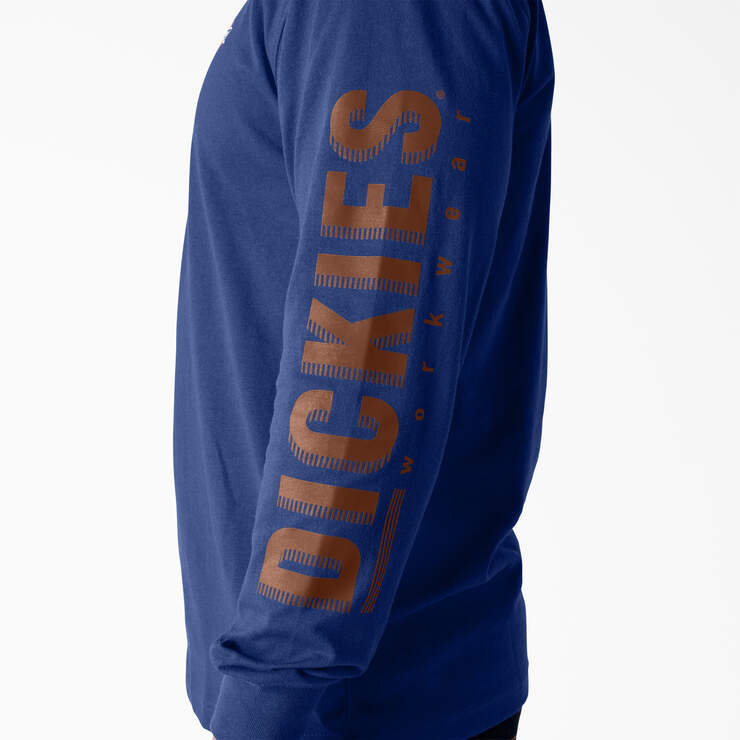 T-shirt à manches longues et à imprimé Workwear - Surf Blue (FL) numéro de l’image 6