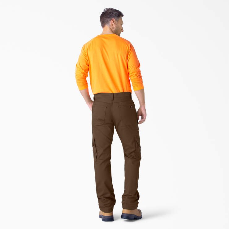 FLEX DuraTech Relaxed Fit Duck Cargo Pants - Timber Brown (TB) image number 6