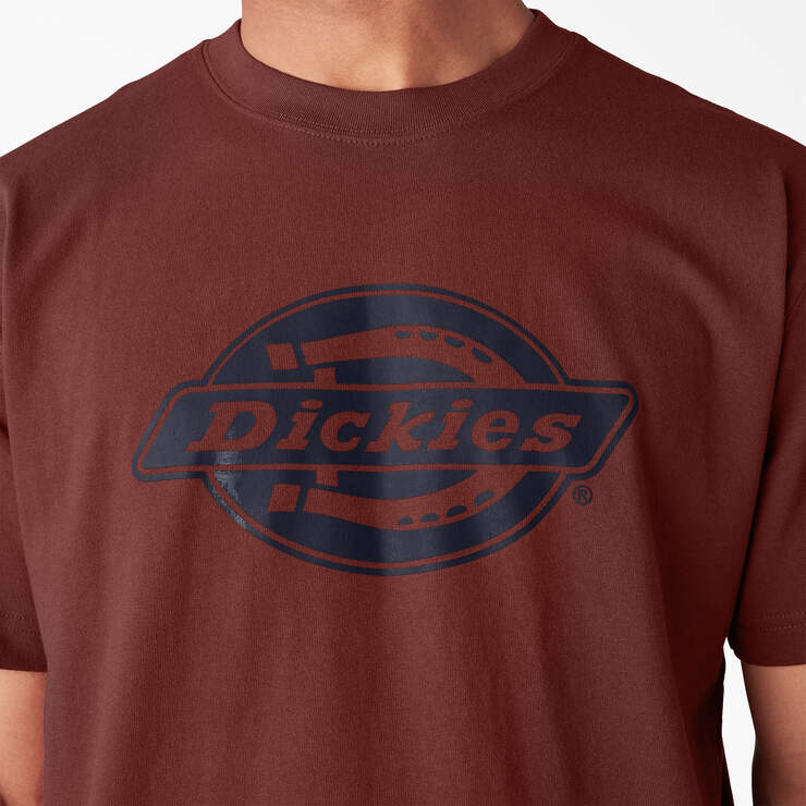 Short Sleeve Heavyweight Logo T-Shirt - Fired Brick (IK9) image number 7