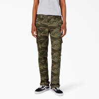 Women's Relaxed Fit Cargo Pants - Light Sage Camo (LSC)