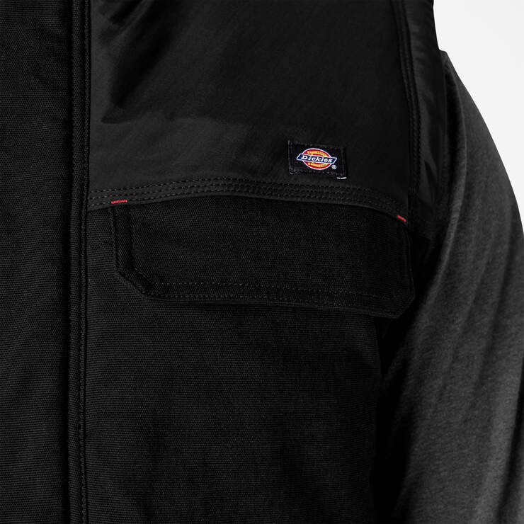FLEX Duck Canvas Insulated Vest - Black (BK) image number 6