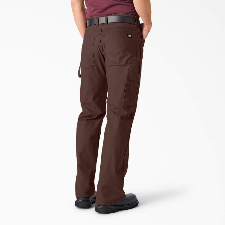 Pantalon menuisier de coupe décontractée en coutil épais - Rinsed Chocolate Brown (RCB) numéro de l’image 2