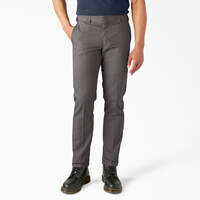Slim Fit Tapered Leg Multi-Use Pocket Work Pants - Gravel Gray (VG)