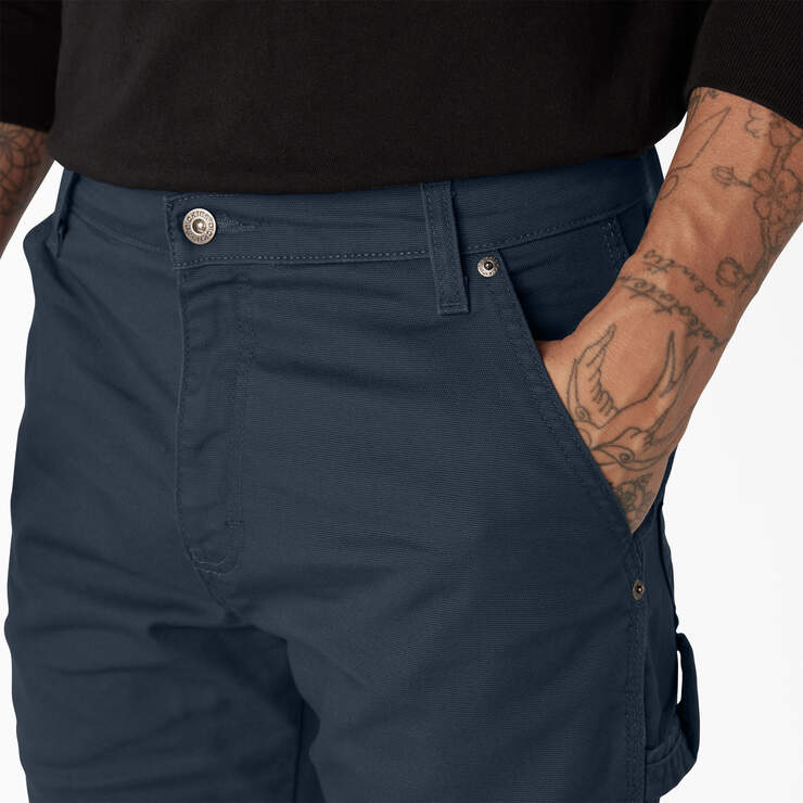 Pantalon menuisier de coupe standard en coutil - Stonewashed Dark Navy (SDN) numéro de l’image 5