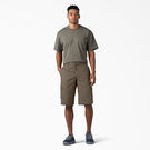 Relaxed Fit Cargo Shorts, 13&quot; - Mushroom &#40;MR1&#41;