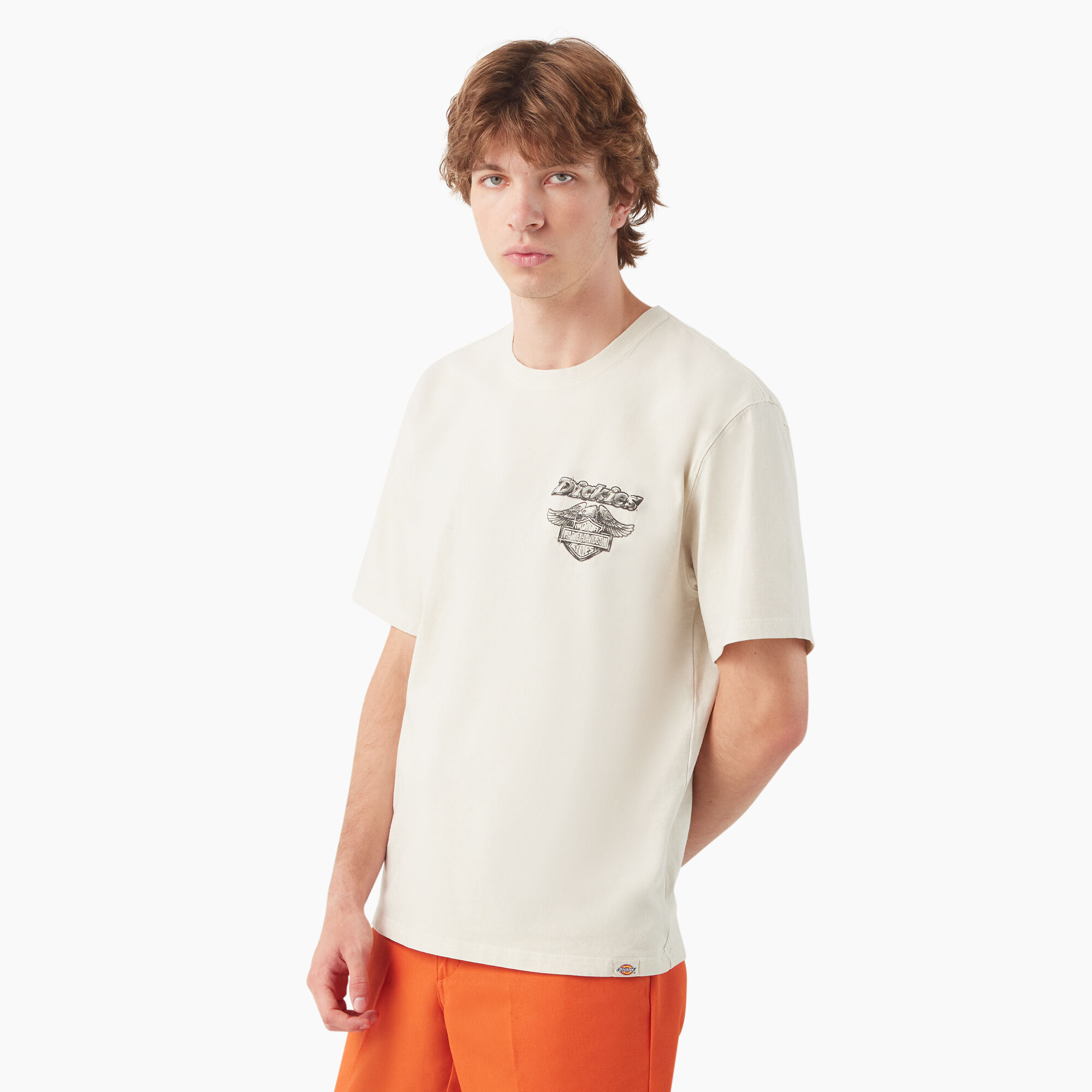 注目コラボ!!【Harley-Davidson】Dickies x H-D 半袖 T シャツ Dickies x Harley-Davidson Heavyweight V-Twin Engine Tee