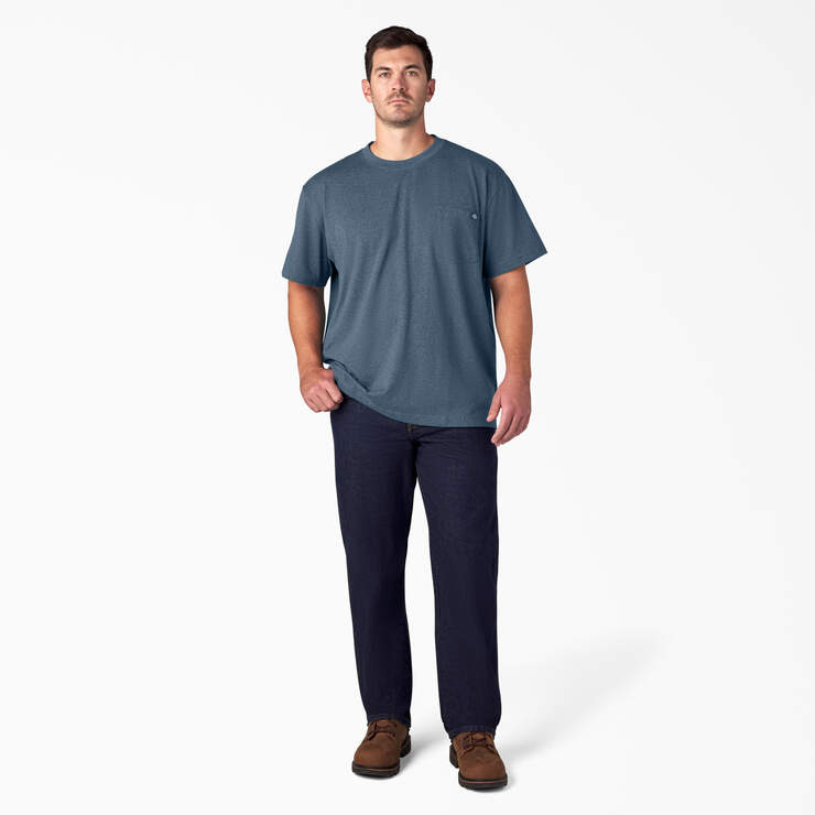 T-shirt en tissu chiné épais à manches courtes - Baltic Blue (BUD) numéro de l’image 9