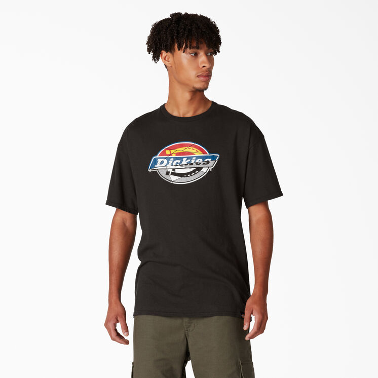 T-shirt d&eacute;lav&eacute; imprim&eacute; Dickies Skateboarding authentique - Black &#40;BK&#41;