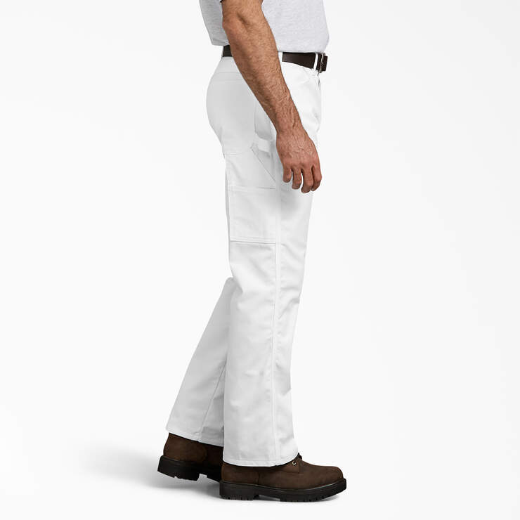 FLEX Relaxed Fit Painter's Pants - White (WH) image number 4