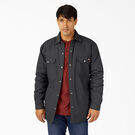 Flannel Lined Duck Shirt Jacket with Hydroshield - Black &#40;BK&#41;