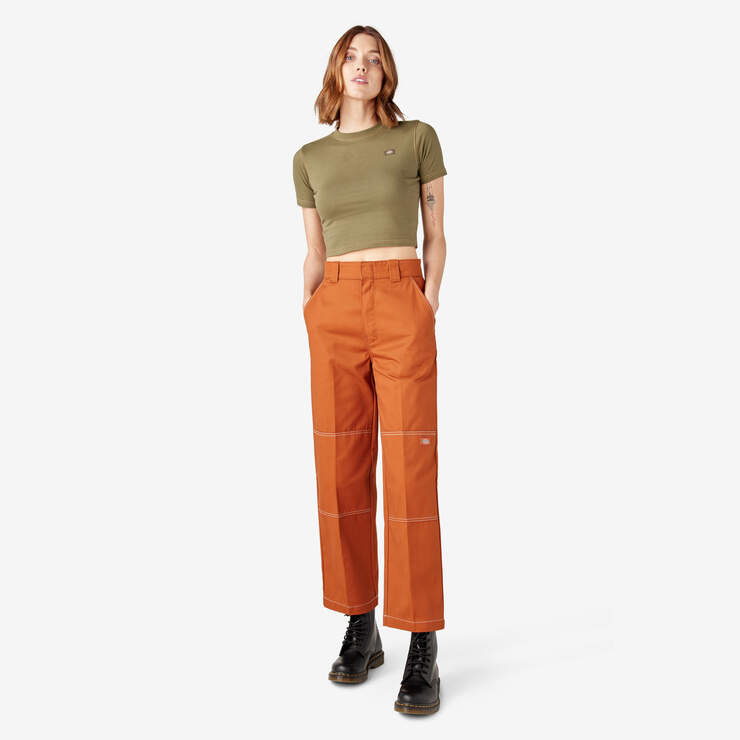 Pantalon à genoux renforcés de coupe décontractée pour femmes - Gingerbread Brown (IE) numéro de l’image 5