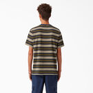 Dickies Skateboarding Striped T-Shirt - Black/Moss Stripe &#40;B2S&#41;