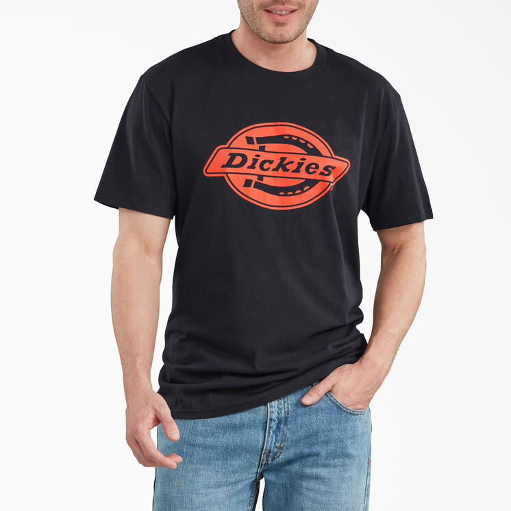 T-shirt d&eacute;contract&eacute; &agrave; manches courtes et &agrave; imprim&eacute; - Black &#40;BK&#41;