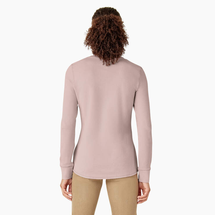 Women’s Long Sleeve Thermal Shirt - Peach Whip (P2W) image number 2