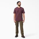 Short Sleeve Heavyweight Heathered T-Shirt - Burgundy &#40;BYD&#41;