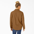 Women&#39;s Duck High Pile Fleece Lined Chore Coat - Rinsed Brown Duck &#40;RBD&#41;