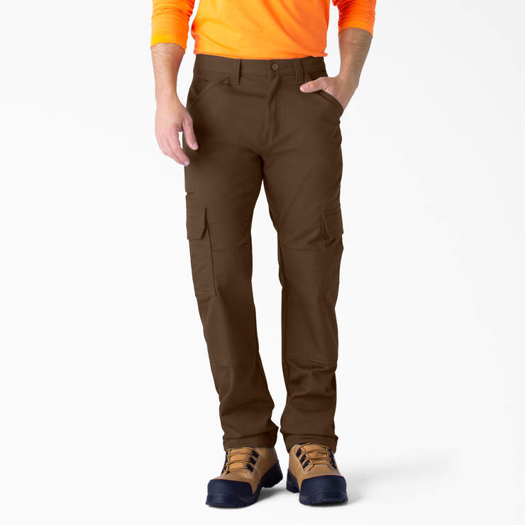 FLEX DuraTech Relaxed Fit Duck Cargo Pants - Timber Brown (TB) image number 1