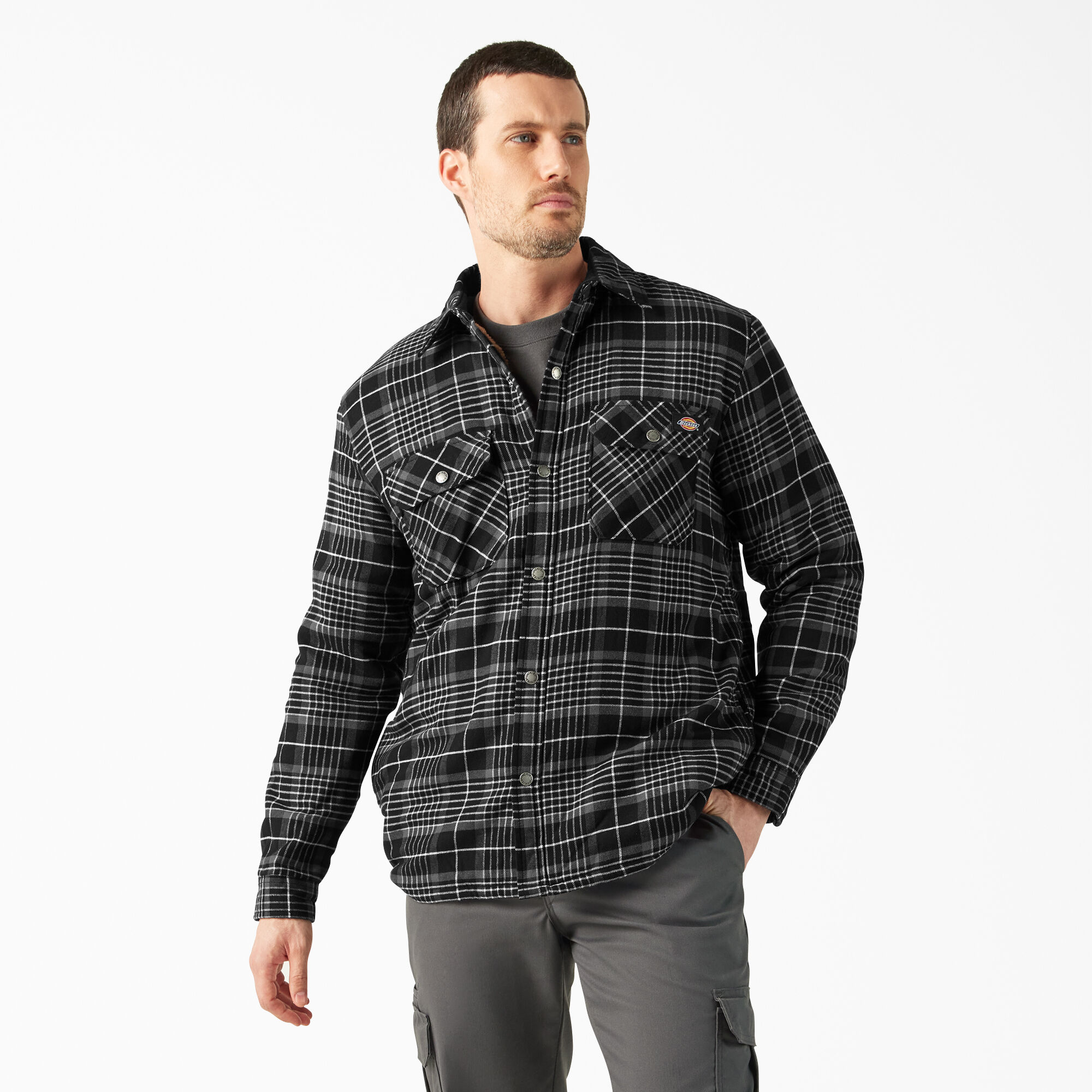 Men s Water Repellent Fleece Lined Flannel Shirt Jacket Dickies Canada