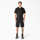 Loose Fit Flat Front Work Shorts, 13&quot; - Black &#40;BK&#41;