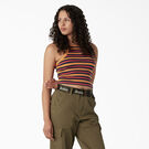 Women&#39;s Rib Knit Cropped Tank Top - Nugget Summer Fair Stripe &#40;NGS&#41;