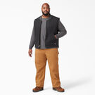 High Pile Fleece Lined Duck Vest - Rinsed Black &#40;RBK&#41;
