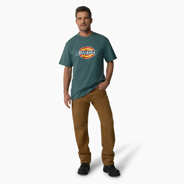 T-shirt imprimé avec logo tricolore à manches courtes - Lincoln Green (LN) numéro de l’image 4