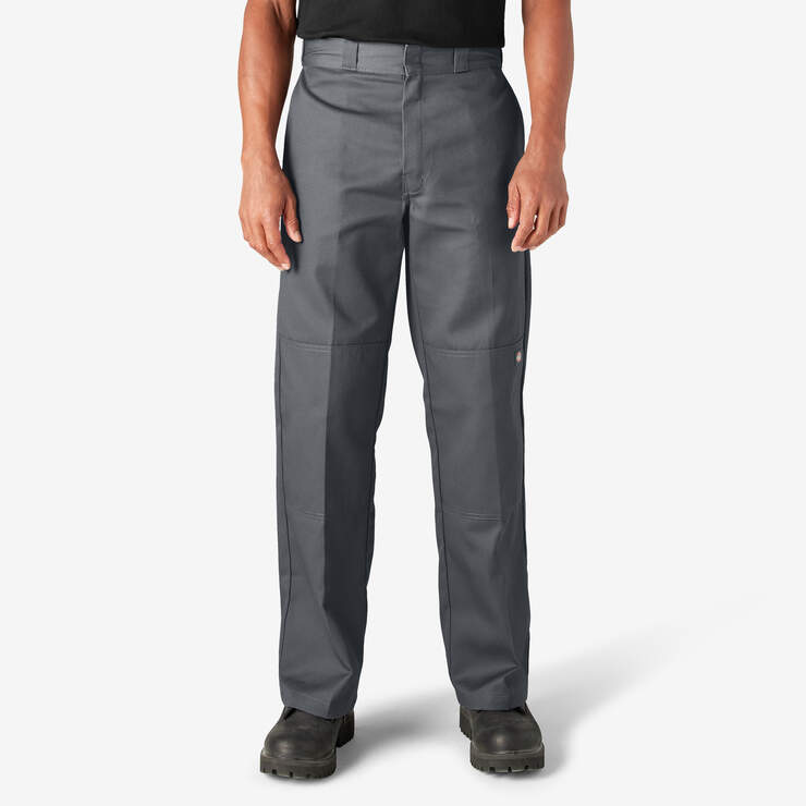 Loose Fit Double Knee Work Pants - Charcoal Gray (CH) image number 1