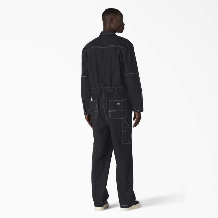 Reworked Long Sleeve Coveralls - Black (BKX) image number 2