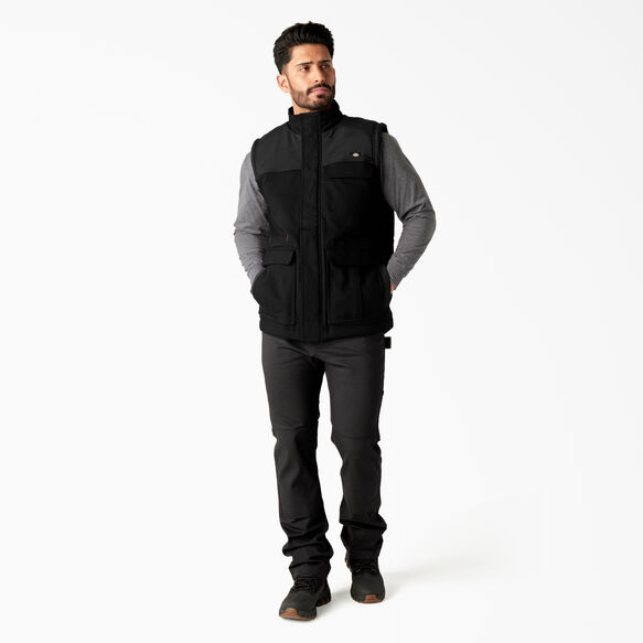 FLEX Duck Canvas Insulated Vest - Black &#40;BK&#41;
