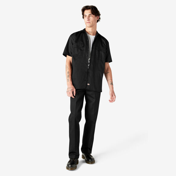 Short Sleeve Work Shirt - Black &#40;BK&#41;