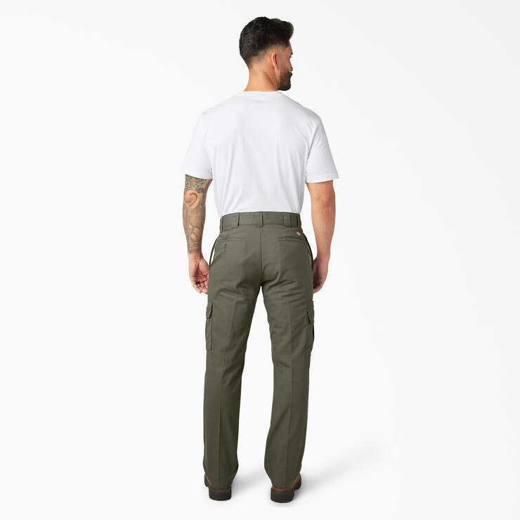 Pantalon cargo de coupe standard en tissu FLEX - Moss Green (MS) numéro de l’image 5