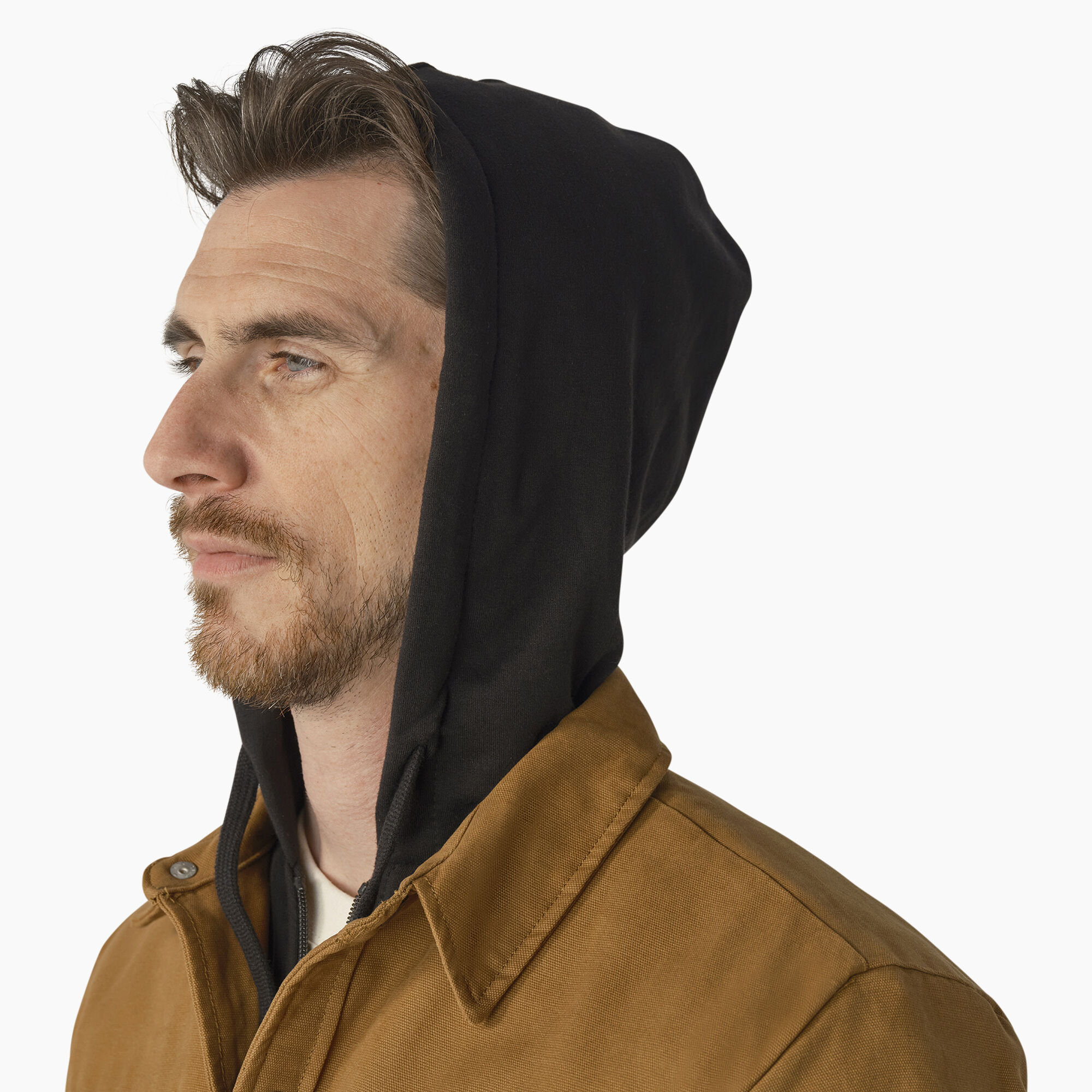 Dickies duck sherpa lined hooded jacket top