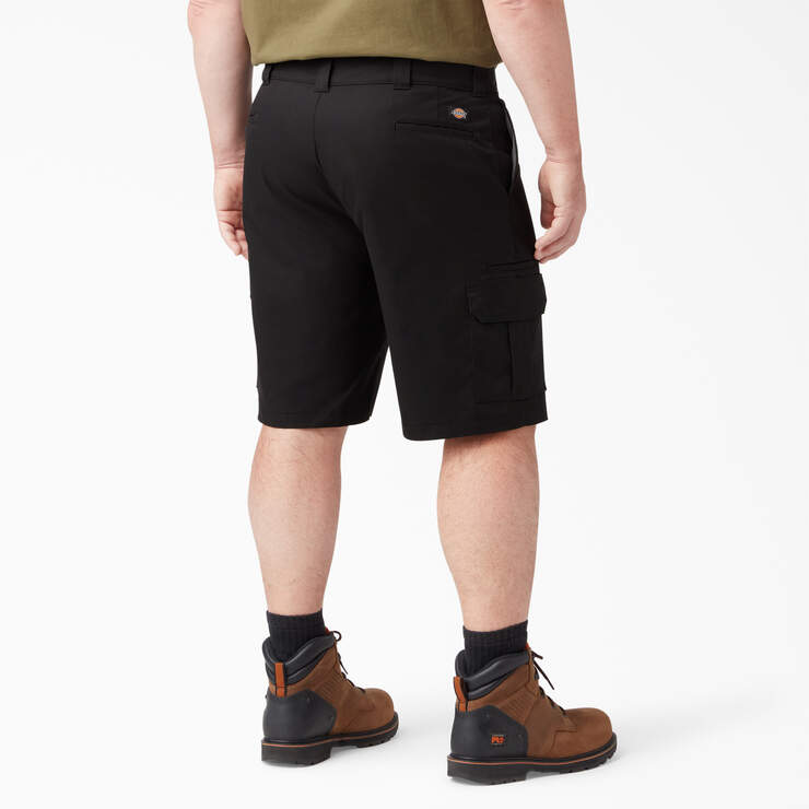 FLEX Cooling Active Waist Regular Fit Cargo Shorts, 11" - Black (BK) image number 5