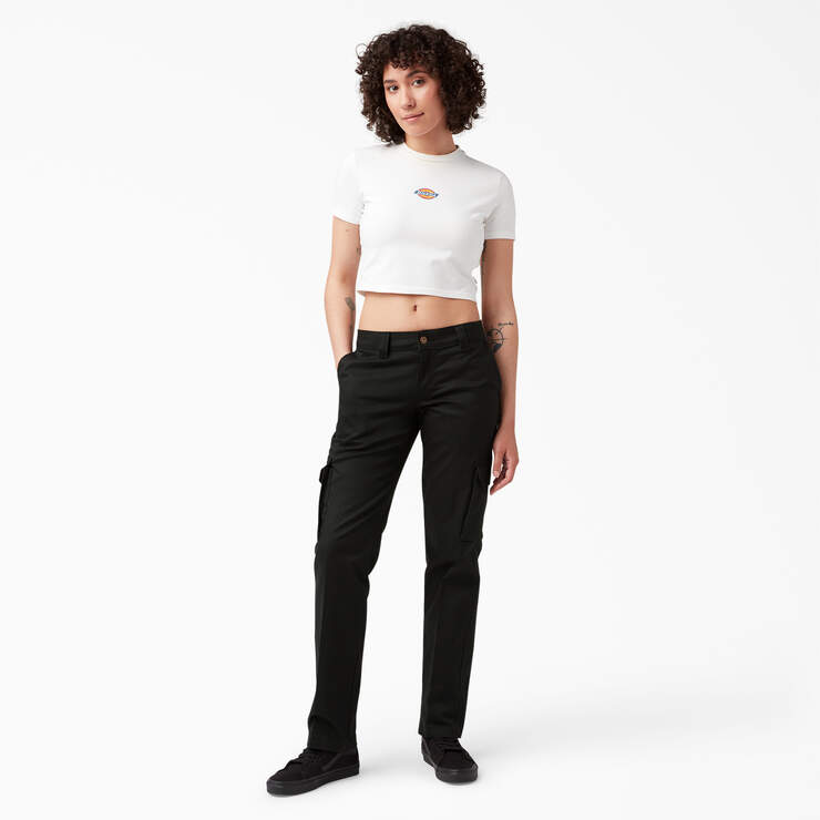 Pantalon cargo de coupe décontractée FLEX pour femmes - Black (BK) numéro de l’image 3
