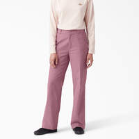 Pantalon en velours côtelé de coupe standard à jambe ample Halleyville pour femmes - Foxglove (F2G)