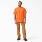 T-shirt &eacute;pais &agrave; manches courtes de couleur fluo - Bright Orange &#40;BOD&#41;