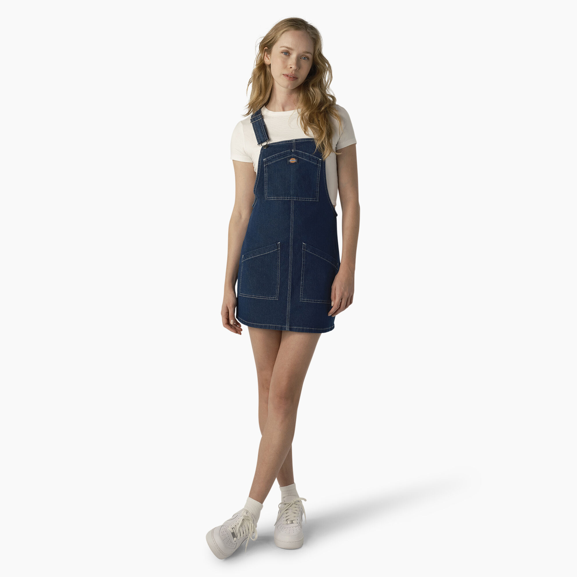 Women s Regular Fit Denim Bib Overall Dress Dickies Canada